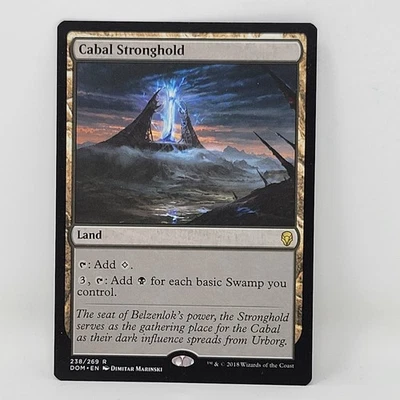Cabal Stronghold, Dominaria, LP, MTG- Magic the Gathering, Regular - Image 1 of 3
