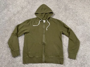 Pact Sweatshirt Womens Medium Full Zip Hooded Green Organic Classic Preppy Cozy - Picture 1 of 8