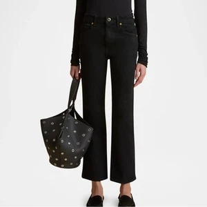 KHAITE Vivian Straight Leg Ankle Black Denim Jeans - Bild 1 von 10