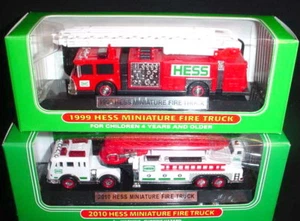 2010 & 1999 MINI HESS FIRETRUCKS FRESH OUT OF THE CASES - Picture 1 of 1
