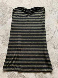 Top donna Jet Set senza spalline oro nero taglia large - Foto 1 di 7