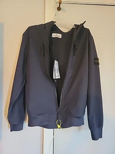 STONE ISLAND Junior Softshell-R Jacket - Blue Size 12 - Picture 1 of 8
