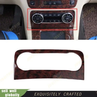 For Benz Mercedes-GLK 2013-2015 Agate Wood Console AC Switch Control Cover Trim Foto 1 de 4