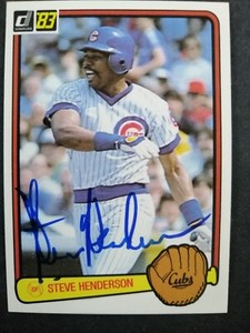 1983 Donruss SIGNED: Steve Henderson, CUBS #252