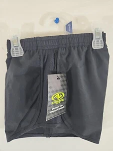 Athletic Works Girls Shorts Size XS-2XL Black Running Gym - Picture 1 of 24