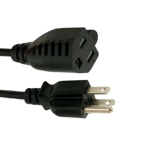 100 Feet AC Power Cord Extension Cable M/F NEMA5-15P/15R SJTW 12 AWG Outdoor UL - Image 1 of 1