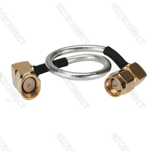 Cable semirrígido macho SMA RA a SMA macho ángulo recto 0,086" RG405 25 cm - Imagen 1 de 2