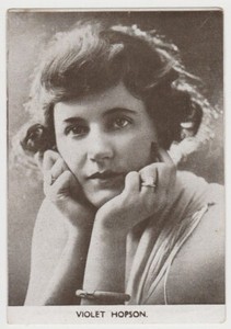 Violet Hopson 1920s Guillen Siluetas del Cine Paper Stock Trading Card E5