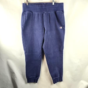 Champion Reverse Weave Sweatpants Mens XL Blue Jogger Athleisure Heavy Sports - Picture 1 of 9