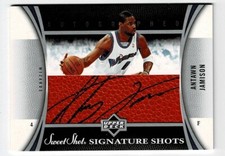 2006-07 Upper Deck Sweet Shot Antawn Jamison #SSL-AJ Signature Shots AUTO WS