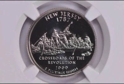 PF69 1999-S CLAD Washington Quarter New Jersey NGC Brown Label, Beautiful Coin!! - Image 1 of 4