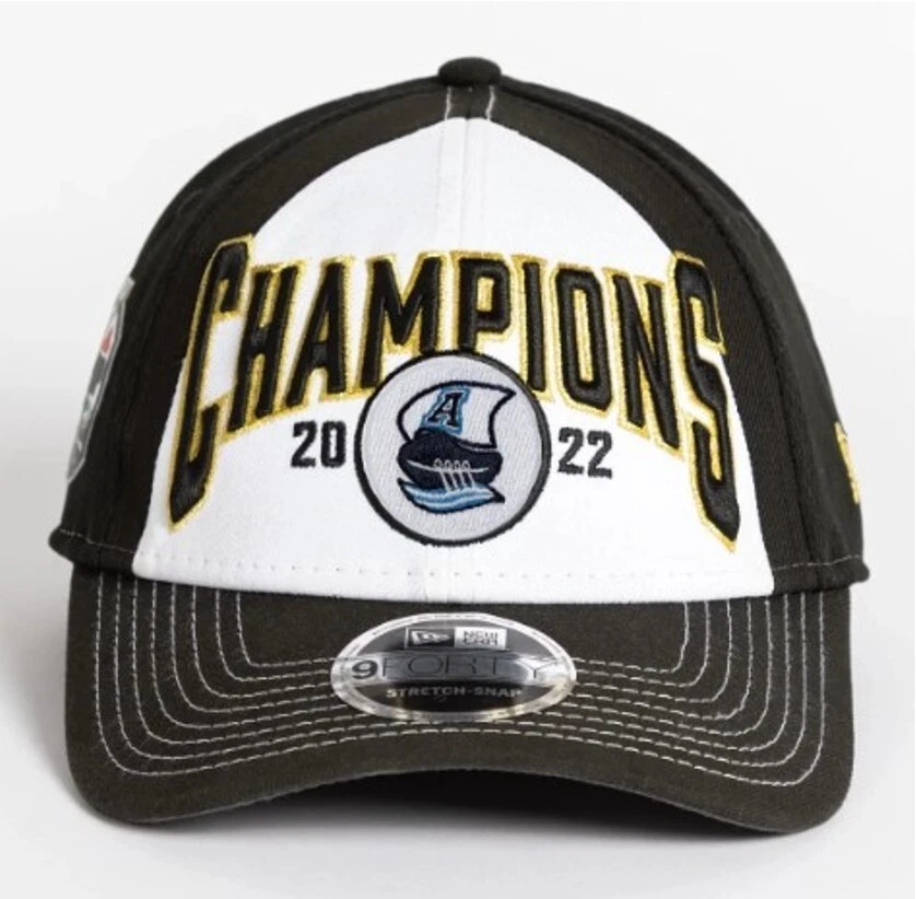 Toronto Argonauts New 2022 Grey Cup Champions Locker Room 9FORTY Hat Cap - Image 1 of 2