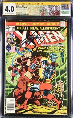 X-MEN #102 - 12/76 - CGC SIGNATURE SERIES - SIGNED BY CHRIS CLAREMONT - CGC 4.0 - Image 1 of 2