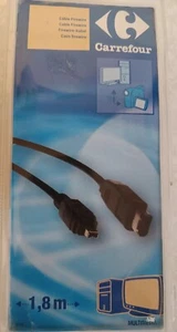 câble neuf firewire 4 broches / 6 broches de 1,80 m de longueur - Photo 1/2