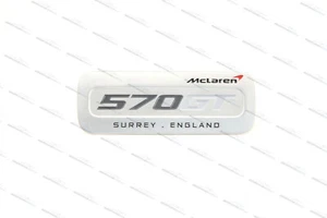 INSIGNIA/PLACA DE CONSOLA CENTRAL MCLAREN 570GT GENUINA - Imagen 1 de 5