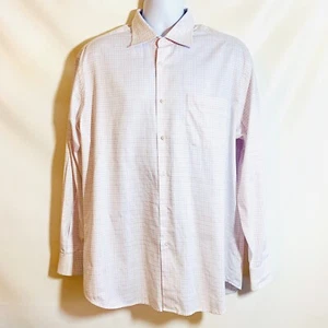 Hugo Boss Cotton Men's Button Up Plaid Dress Shirt Size 17.5  - Picture 1 of 11