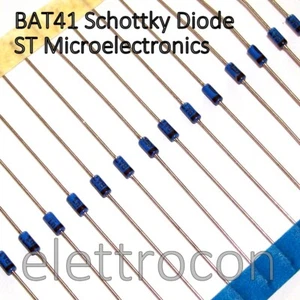 2 pezzi BAT41 Diodo Schottky Originale ST Microelectronics BAT 41 - Imagen 1 de 1