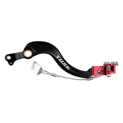 Pedal de freno de aluminio Tusk punta roja para Honda CRF450R edición Works 2019-2026 Foto 1 de 2