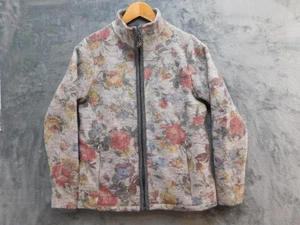 ALP Country Wear Jacke Damen Medium Wollmischung Full Zip Floral Italy Blume - Bild 1 von 12