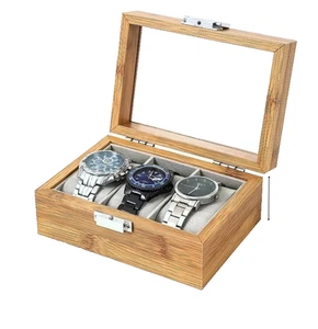 Caja de reloj de madera 3/6/10/12 relojes caja de reloj presentación de relojes relojes de pulsera - Imagen 1 de 7