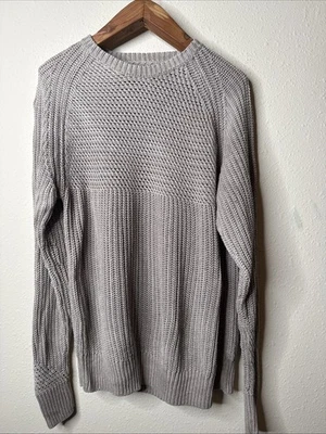 Allsaints Meakan Crew Men’s Heavy Knit Cotton Sweater Pullover Size M - Image 1 of 4