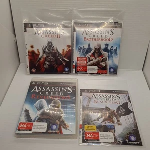 assassin's creed ps3, 4 × Game Bundle Sony PlayStation 3 Aua Pal Very Good Condi - Picture 1 of 6