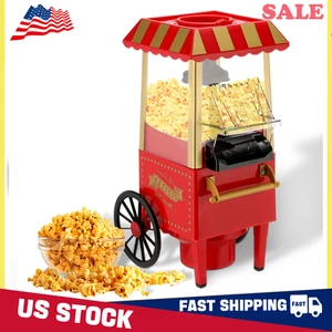 16 Hot Nostalgia Popcorn Maker Air Style Vintage Machine Theater Popcorn Cups - Picture 1 of 9