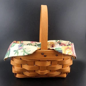 1999 Longaberger American Cancer Society Basket W/ Liner And Protector - Picture 1 of 8