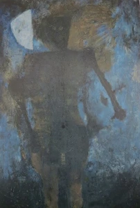 DE COLECCIÓN C. 1965 RUFINO TAMAYO ESTAMPADO MUJER EN LA NOCHE 16"X12" - Imagen 1 de 2