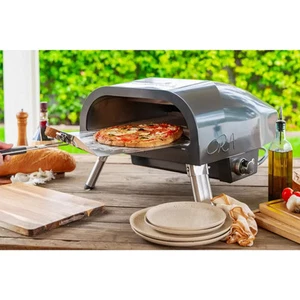 Nexgrill Ora Gas Powered 16" Rotating Pizza Oven Bundle Aluminium with fold legs - Picture 1 of 6