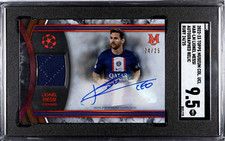 SGC 9.5 2022-23 TOPPS MUSEUM COLLECTION LIONEL MESSI AUTO RUBY RELIC CARD 24/25