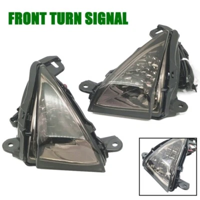 Par de luces intermitentes LED delanteras 12V para Kawasaki Ninja ZX6R 21-22 Foto 1 de 4