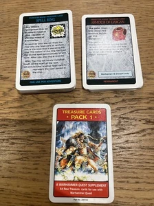 Warhammer Quest Treasure Cards Pack 1 FALTA 1 CARTA Games Workshop SET GENUINO - Imagen 1 de 5