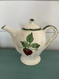 Teiera vintage Blue Ridge Southern Potteries fragole RARA fragole del mondo - Foto 1 di 5