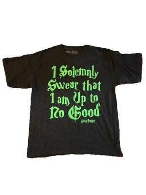 Camisa negra Harry Potter juro solemnemente que estoy hasta no buena juventud XL-14/16 Foto 1 de 4
