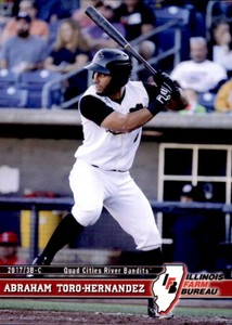 2017 Quad Cities River Bandits SGA Grandstand #29 Abraham Toro-Hernandez Canada