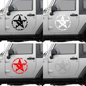 ARMY US ROUNDEL 10cm STAR MILITARY  4x4 DECHIRE SCRATCH STICKER(AA128) - Imagen 1 de 1