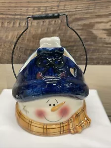 Snowman Candle Holder - For Glass Votives Or Tea Lights - Picture 1 of 6