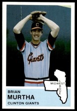 1982 Fritsch Clinton Giants Brian Murtha Clinton Giants #20