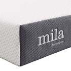 Modway Mila 6" Modern Style Memory Foam Twin Mattress in Gray