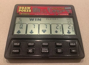 Radica Draw Poker Royal Flush 5000 Model #1410 TESTED Handheld Electronic Game - Picture 1 of 5