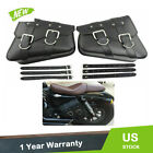 PU Leather Motorcycle Saddle Bags Saddlebag Luggage Bag For Sportster 883