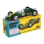 LOTUS-CLIMAX FORMULA 1 RACING CAR. DIE-CAST RE-ISSUE BY CORGI TOYS.