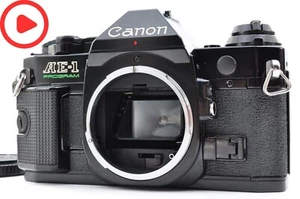 Canon AE-1 Program analoge 35-mm-Spiegelreflexkamera schwarzes Gehäuse aus JA... - Bild 1 von 14