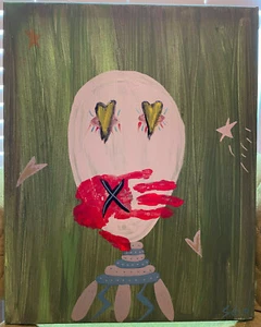 Signed Original Street Art : 16x20 inch Painting on Canvas - Picture 1 of 5