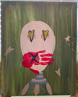 Signed Original Street Art : 16x20 inch Painting on Canvas - Image 1 of 4