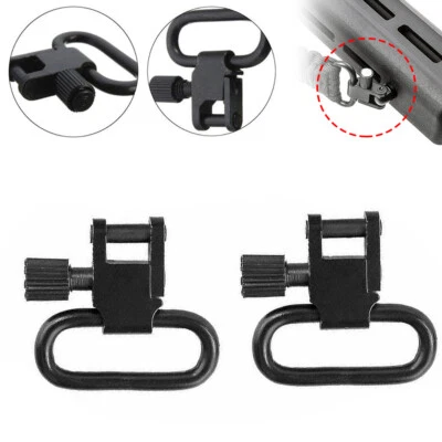 Accesorio de eslinga de rifle de 2 puntos de 1,25" de desmontaje rápido clips de eslinga de alta resistencia de 2 piezas Foto 1 de 4