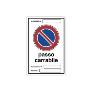 Cartello passo carrabile - Foto 1 di 1