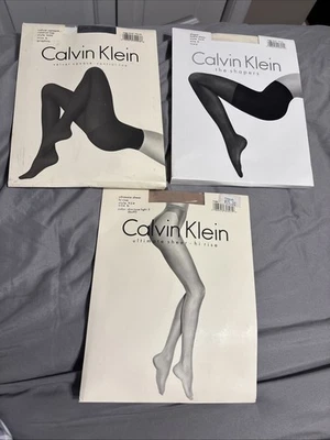 Nuevo de Lote Antiguo Pantimedias Calvin Klein Talla B Lote de (3) Todos los Modelos Diferentes 909 544 924 Foto 1 de 4