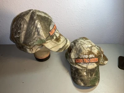 Lot Of 2 Pro Bass fleece Sherpa hat youth Camo hunting cap ear flaps Size Youth - Image 1 of 4